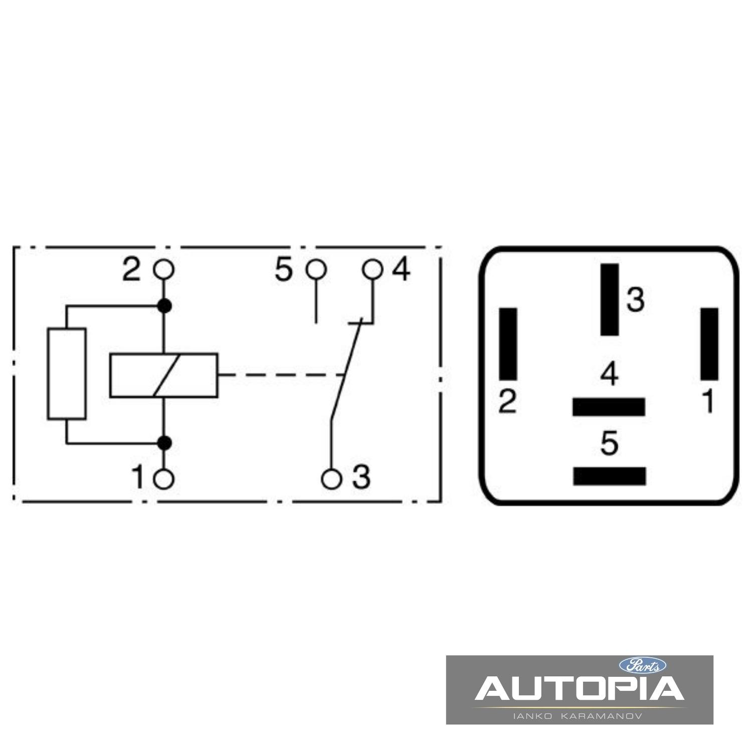 РЕЛЕ РАБОТЕН ТОК Ford Bosch: 0986332053